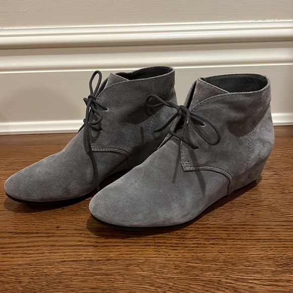 Nine West Suede Booties - Gray - Picture 3 of 6